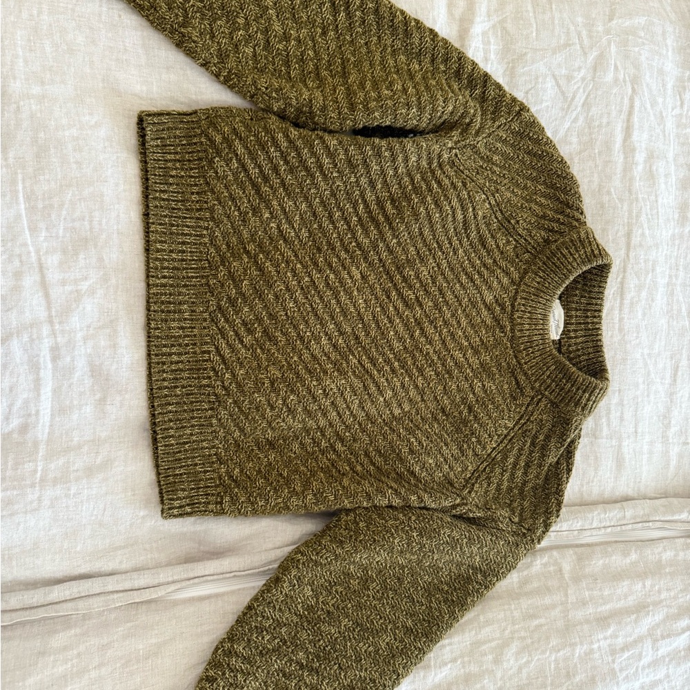Cozy Chartreuse Knit Sweater